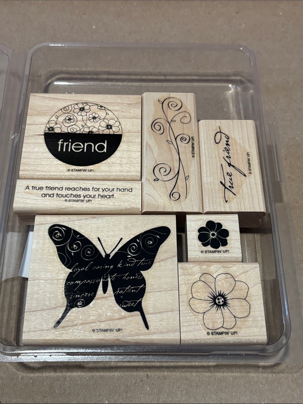 Stampin' Up! Vintage Stamp Set Simple Friendship